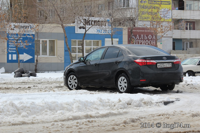 Не чищенные дороги в Челябинске