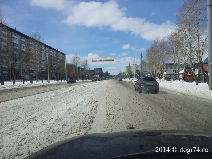 Не чищенные дороги в Челябинске