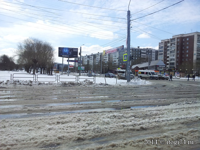 Не чищенные дороги в Челябинске