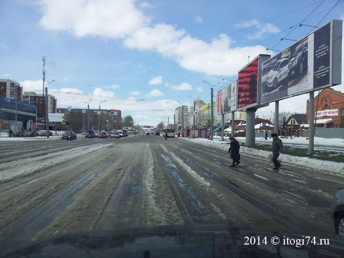 Не чищенные дороги в Челябинске
