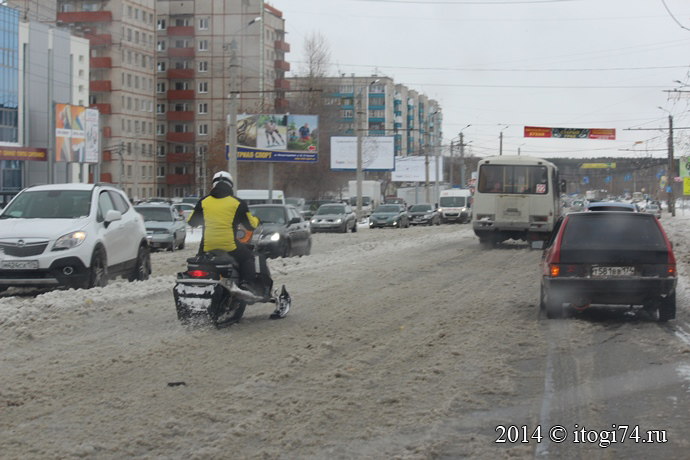 Не чищенные дороги в Челябинске